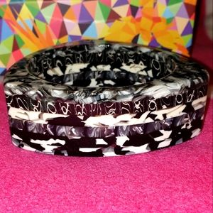Sassy Jones Zaria Chunky Statement Bangle - Dalmata